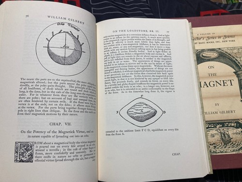 🧲 William Gilbert / On the Magnet 1st Edition 1958 Basic Books HC/Slipcover - Picture 8 of 8