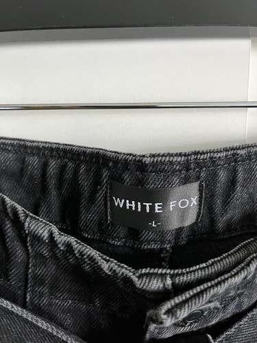 WHITE FOX BOUTIQUE Black Hight Waisted Button Fly Womens Jeans Sz L - Picture 3 of 5