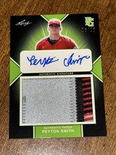 PEYTON SMITH 2020 Leaf Perfect Game AUTOGRAPH JERSEY PATCH #15/16 TEXAS A&M