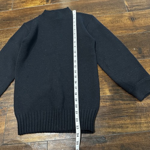Vintage WW2 WWII USN Navy Deck Watch Wool Sailor's Sweater 1940s 40s Knit Rare - Picture 3 of 10