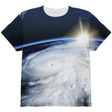 Hurricane at Sunrise Force of Nature All Over Youth T Shirt