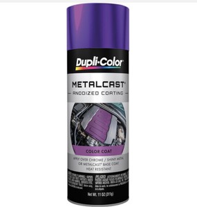 3 x Dupli-Color Metalcast Aerosol Paint - Enamel, Purple Anodised, 311g