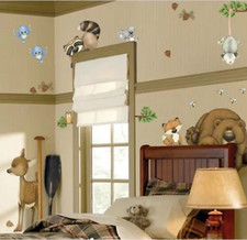 In The Woods Wildlife Animal Stickers Wall Decals Children Bedroom Decor