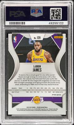 2019 Panini Prizm LeBron James Red Ice Prizm #129 PSA 10 | eBay