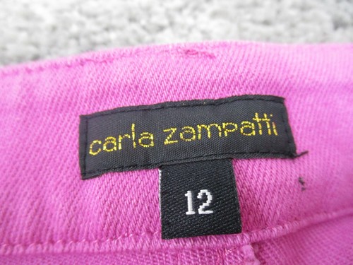 Carla Zampatti Jeans 12 High Rise Stretch Pink Boot Cut Womens - Picture 5 of 16