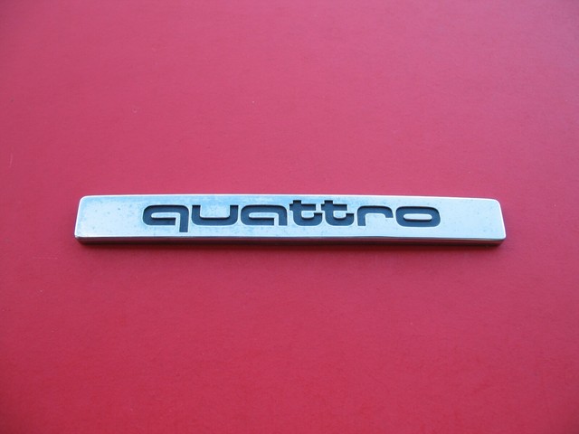 1X Grille Quattro OEM Emblems Decal Badges For AUDI A4-A8 Q5 Q7