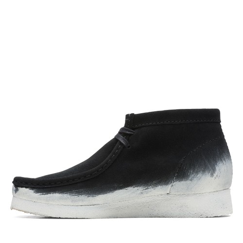 Botas Wallabee Clarks Originals para hombre negras/blancas 26163077 - Imagen 5 de 7