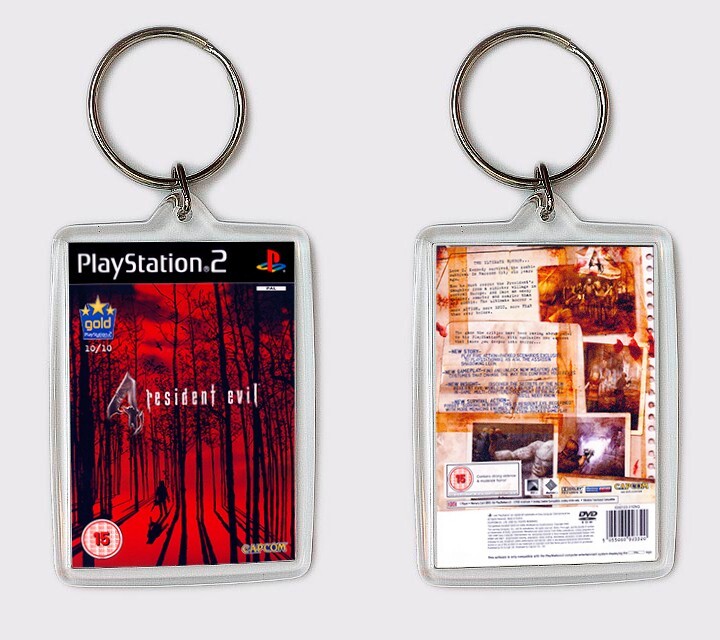 RESIDENT EVIL 4 PLAYSTATION 2 PS2 LLAVERO KEYRING