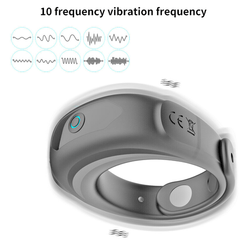 Vibrating Cock Ring Penis Vibrator G-Spot Clit Massager Couple Delay Men Sex Toy - Picture 26 of 39