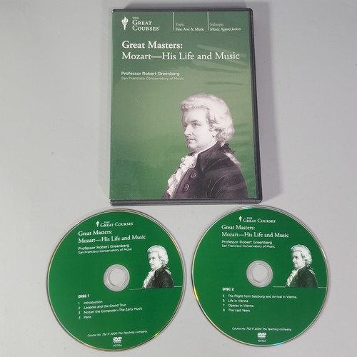 Great Courses Mozart Life and Music Masters Fine Arts DVD Guidebook R. Greenberg - Foto 4 di 17