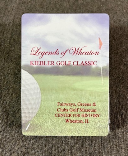 New Set Wheaton IL Playing Cards 2-Pack Kiebler Golf Classic History Museum NOS - Picture 3 of 6