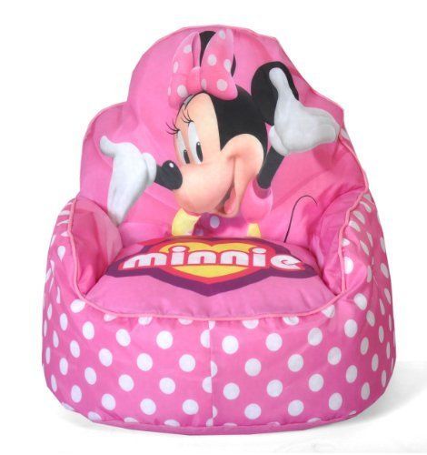 Aflojar peor recoger Disney Kids Sofa Bean Bag Chair - Toddler Minnie Mouse, TinkerBell | eBay