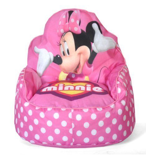 Disney Kids Sofa Bean Bag Chair - Toddler Minnie Mouse, TinkerBell - Picture 2 of 4