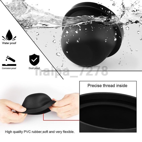 Pair Rubber Headlight Housing Extended Dust Cover Boot Cap Xenon HID LED Bulbs - Picture 8 of 9