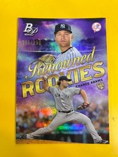 D52443 2019 Bowman Platinum Renowned Rookies Purple #RR8 Chance Adams #63/250