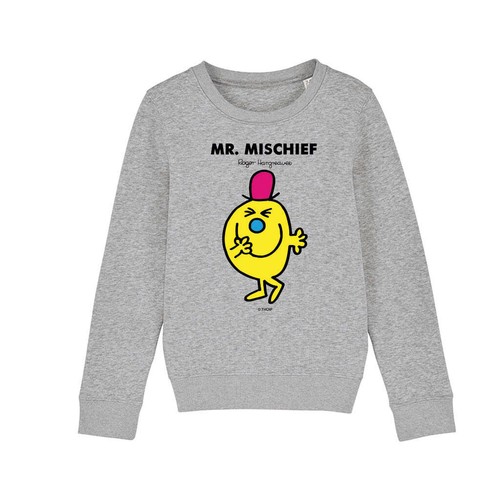 Mr Men Sweatshirt Mr. Mischief Long Sleeve Kids Unisex Jumper Pullover - Picture 11 of 16