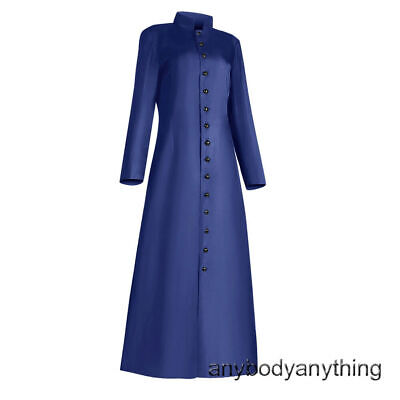 Robes de clergé collection femme ministre cosplay église pasteur cassock robe prêtre vêtement