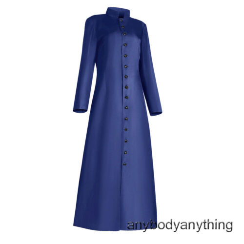 Robes de clergé collection femme ministre cosplay église pasteur cassock robe prêtre vêtement