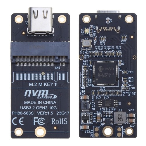 .2 NVMe USB3.1 Adapter Converter for Type C M2 NVME SSD 2230/2242/2260/80 10Gb - Afbeelding 7 van 11