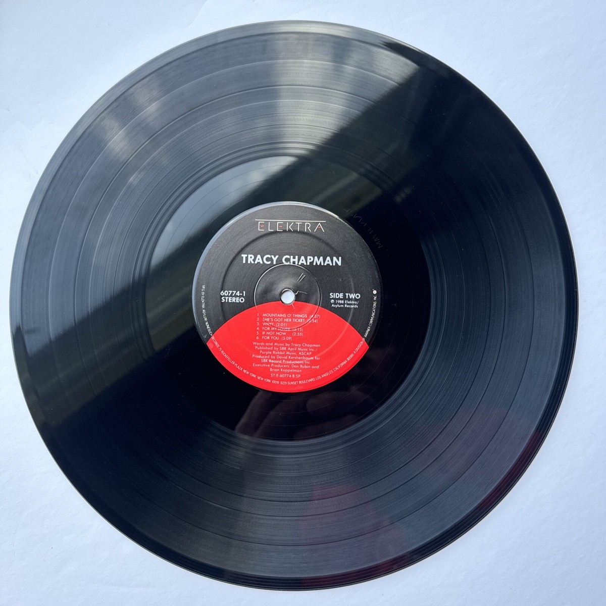 TRACY CHAPMAN Self-Titled LP ORIG 1988 Elektra 60774-1 Variant-8
