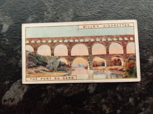 1926 WILLS CIGARETTE CARD 'WONDERS OF THE PAST' No.36 THE PONT DU GARD - Picture 1 of 2
