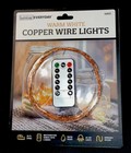 Copper Wire Lights Warm White 20 Ft 60 LED 8 Mode Remote Home Yard Office Decor