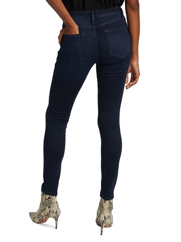FRAME Le Skinny De Jeanne Cropped Women's 27 Skinny Mid-Rise Stretch Denim Pants - Picture 9 of 9