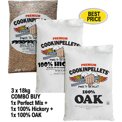 CookinPellets Perfect Mix Premium Smoker Pellets for ALL makes BBQ Smoker Grills - Foto 24 di 31