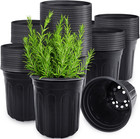 60 Pcs 1 Gallon Flexible Plant Nursery Pots,Thickened Soft Plastic Seedling Pot