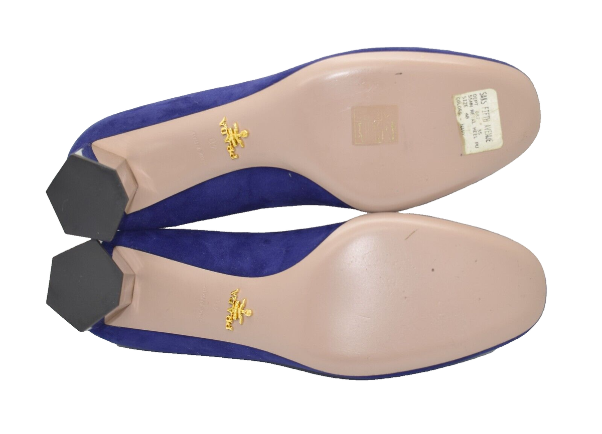 【Prada】2014ss ARCHIVE NAVY heel shoes SS 1999 Prada Split Sole Heels – Amiata Archive