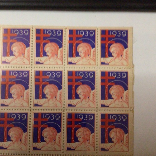 Sheet of Rockwell Kent 1939 Christmas Seals - Picture 6 of 6