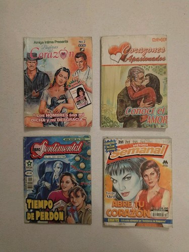 Revistas Amor Y Romanticas Mix 1 mexican comic, Sephia And Color Lot of 16 - Picture 4 of 8