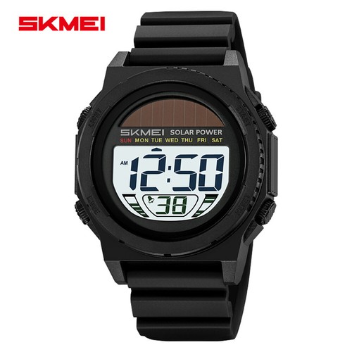 SKMEI Men Watch Solar Power Wristwatch LED Countdown Digital Sport Watches Boys - Picture 19 of 27