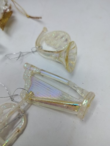 Acrylic Celluloid Christmas Musical Instrument Ornaments Angel Holographic Lot - Picture 11 of 18