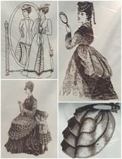 Victorian Travel Bustle, Bathing Suit, Petticoat, Polonaise Mantua Maker Pattern