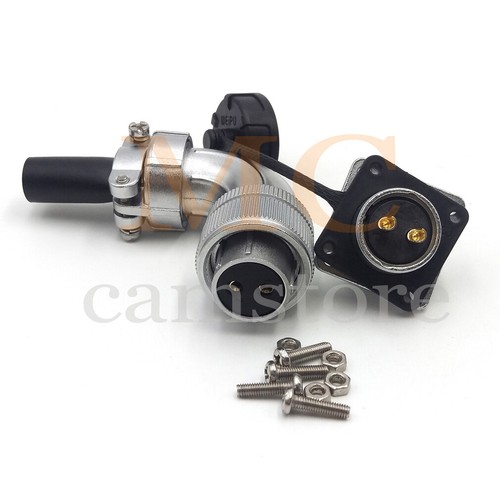 WEIPU WS20 25A 2Pin Angle Plug Panel Socket Aviation Connectors - Picture 5 of 9