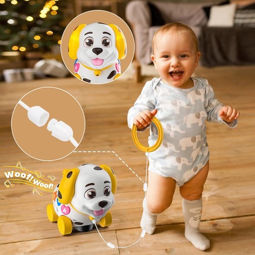 Musical Puppy Toys for 1 Year Old Girl Boy Gift, Baby Yellow/White/Brown - Picture 4 of 7