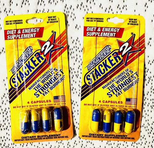 2 PACKS Diet & Energy Supplement 8 Total Caps 2 Packs Fat Burner USA FAST SEALED