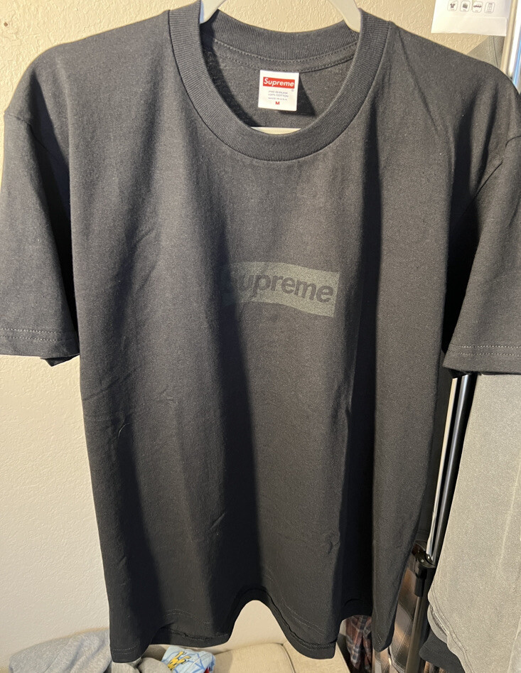 Supreme Tonal Box Logo Tee Black Men's - SS23 - US