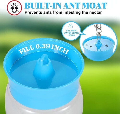 Hummingbird Feeders For Outdoors Easy Clean Mounting Plastic Hanging Feeders US - Picture 2 of 6