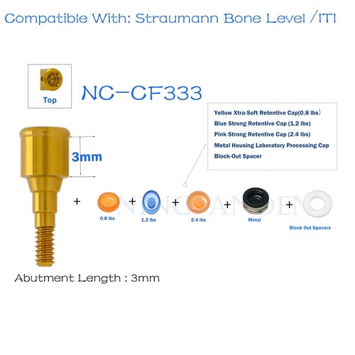 Locator Abutments & Retention Caps Tools Fits Straumann Bone Level NC 1-5,0 mm - Bild 48 von 113