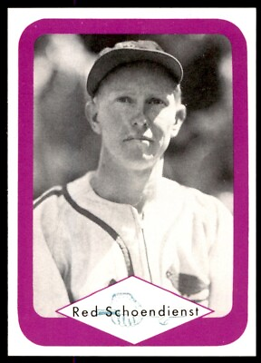 #ad #ad 1975 SHERATON GREAT PLAINS GREATS #32 RED SCHOENDIENST ST. LOUIS CARDINALS $1.00