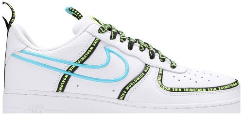 Nike Air Force 1 07 World Wide Pack Mens US 9 White Shoes Sneakers NEW ☑️ - Picture 3 of 8