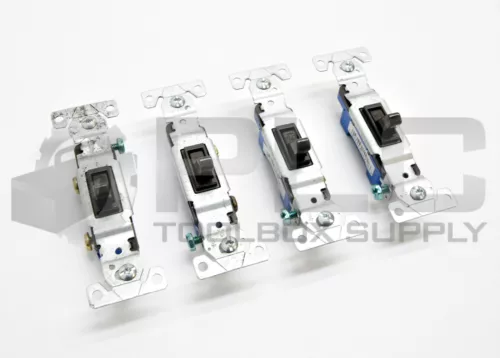 LOT OF 4 EATON 1301-7B LIGHT SWITCH 15AMP 120V