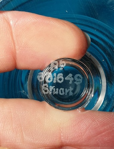 Rare Stuart Crystal Dessert Comport - Vintage, Engraved, Signed- Excellent Cond. - Picture 7 of 9