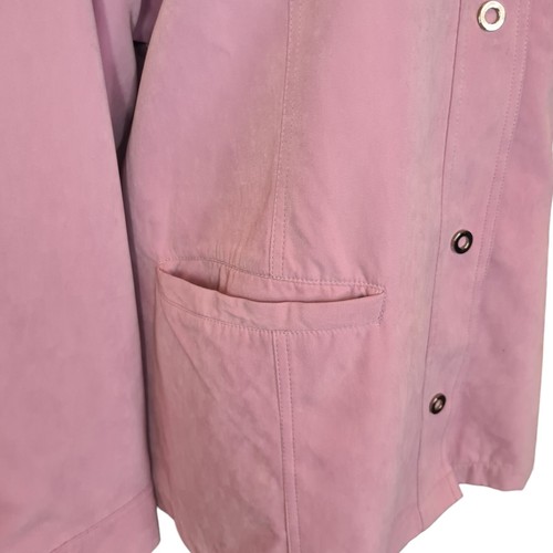 Harvey & Jones Womens Pale Pink Button Up Coat With Pockets Size UK 22 *NEW* - Picture 5 of 7