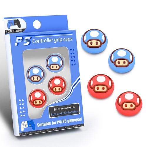 Cute Thumb Grip Cap For Sony Playstation 5 PS4/XBOX ONE Case Glow Button Cover - Picture 4 of 11