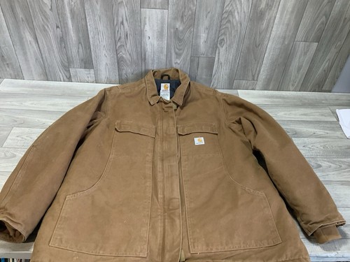 Carhartt Duck Canvas Jacke Damen Gr. XL hellbraun gesteppt gefüttert WC026 BRN - Bild 9 von 24