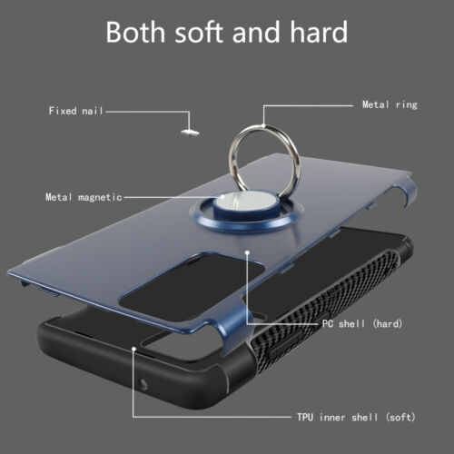 Magnetic Ring Holder Stand TPU Case for Samsung Galaxy Note 20/Note 20 Ultra - Picture 17 of 37