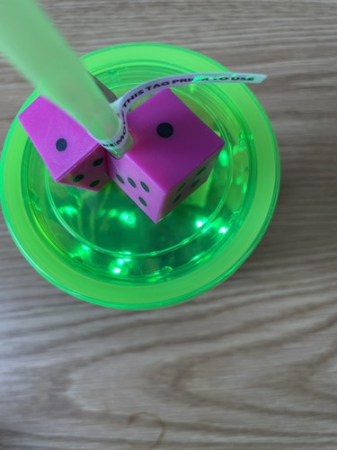 Disney Parks Oogie Boogie Bash Tumbler 2022 Leuchtbecher Würfel Strohhalm NEU NBC - Bild 15 von 22